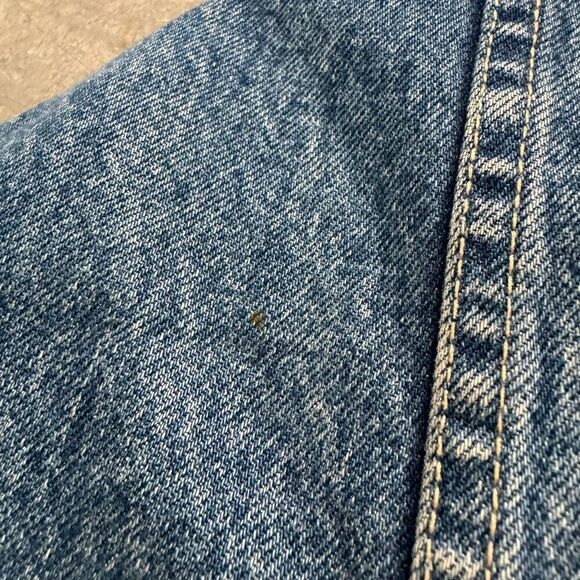 2000s Sean John Blue Denim Button Up Jacket Men’s Size Medium Heavy Streetwear - Picture 15 of 16